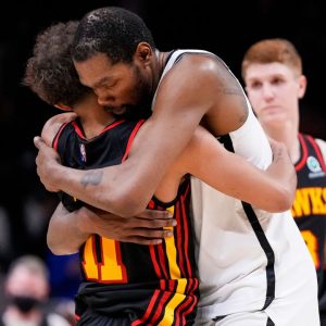 "Nah Kevin Durant, you sus as hell!": Trae Young was trying to play basketball but KD had... other ideas, Twitter left wheezing
