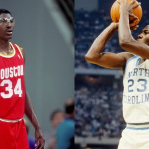 19 y/o Michael Jordan beat Hakeem Olajuwon and Clyde Drexler as a freshman at North Carolina