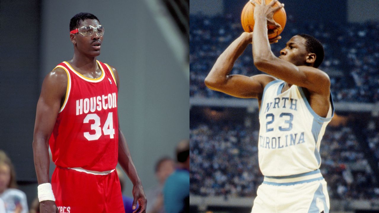 19 y/o Michael Jordan beat Hakeem Olajuwon and Clyde Drexler as a freshman at North Carolina