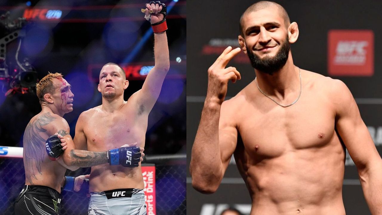 Khamzat Chimaev Nate Diaz