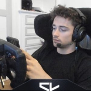 Charles Leclerc uses $10,000 gaming set-up to stay in touch with racing while away from F1