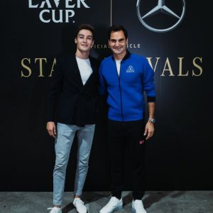 "One of the nicest guys ever": 24-year-old George Russell spends time with Roger Federer at Laver Cup