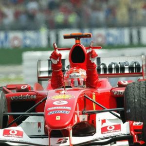 Michael Schumacher's 7th World Championship winning Ferrari F2004's miniature model sold for $350