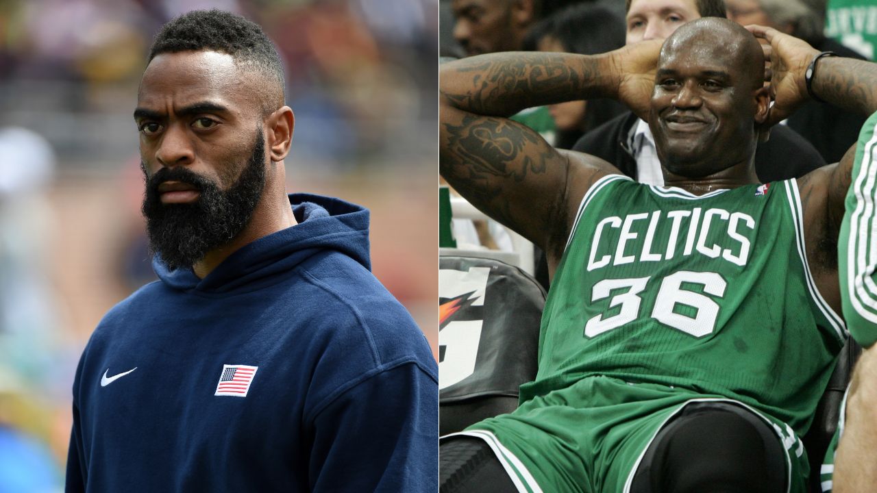 340 lbs Shaquille O’Neal finished a 60m sprint before an Olympic track and field sensation