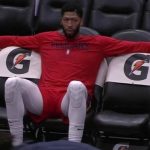 Anthony Davis' wingspan is 5-seats long
