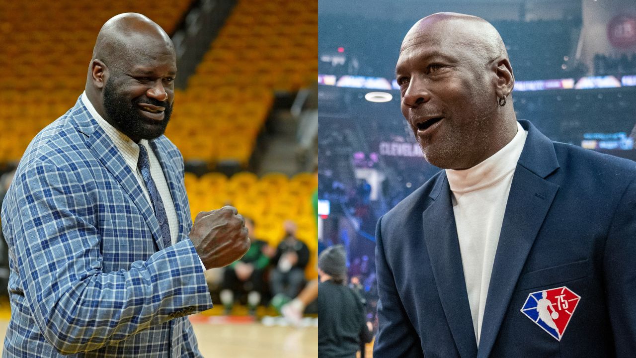 7-foot Shaquille O'Neal publicly roasts Michael Jordan