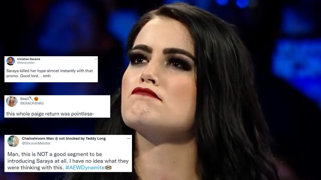 Saraya's first AEW promo