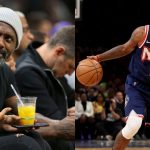 Brooklyn Nets point guard Kyrie Irving confronts English star Idris Alba for wanting to play Chicago Bulls legend Michael Jordan. 