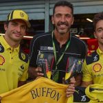 2006 FIFA World Cup Winner Gianluigi Buffon visits Charles Leclerc and Carlos Sainz ahead of Italian GP