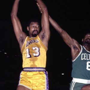 Wilt Chamberlain, who benched 500lbs with Arnold Schwarzenegger, manhandled a Celtics legend with no effort