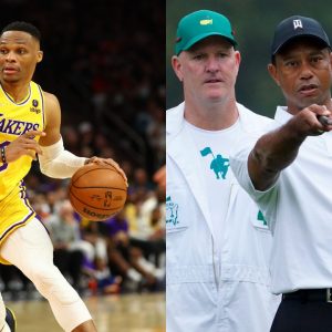 Russell Westbrook does not only dunk on NBA players but he did on Tiger Woods too, at his own poker event! Savage!