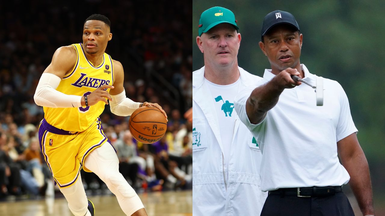 Russell Westbrook does not only dunk on NBA players but he did on Tiger Woods too, at his own poker event! Savage!