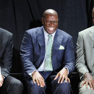 James Worthy, the 1988 Finals MVP, shared a video of Magic Johnson and the Showtime Lakers fondly singing and jiving in their reunion.