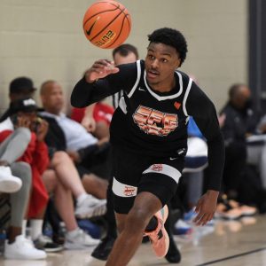 Valued at $6.3 million, Bronny James continues to fuel the hype train with a two-footed tomahawk dunk! 