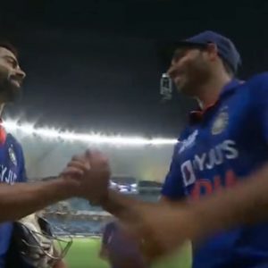 "Abhi hai Cricket baaki": Virat Kohli replies Bhuvneshwar Kumar with an absolute gem post scoring his 71st international century in Dubai