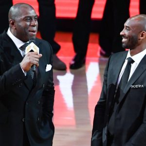 Magic Jordan hilariously advertised fellow Laker great Kobe Bryant to the ladies of the world, as their own personal dreamboat
