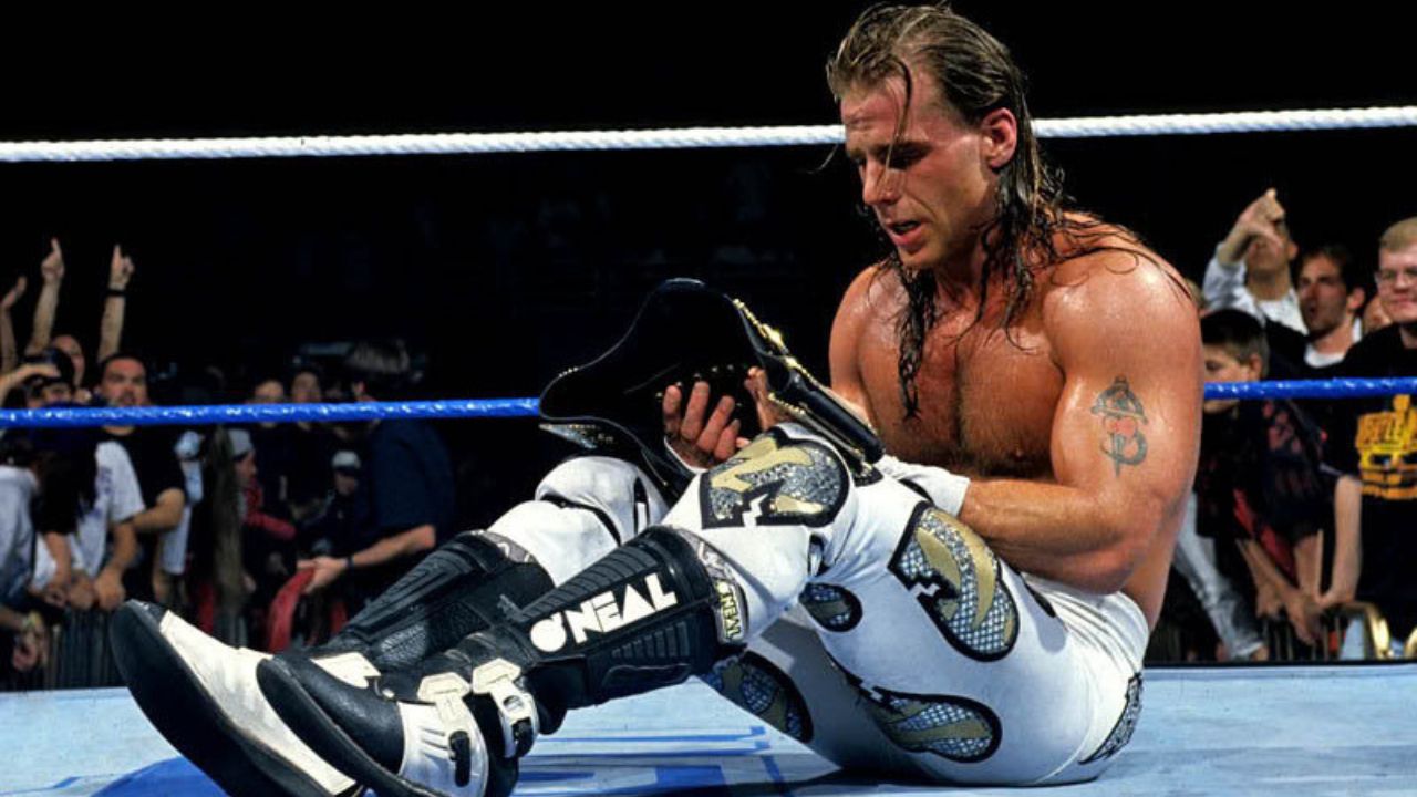 Kurt Angle next Shawn Michaels