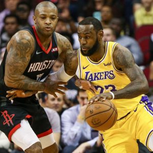 "Are you serious?!" : When LeBron James couldn't believe PJ Tucker sported a LeBron 2 colorway he hadn't seen, against him!