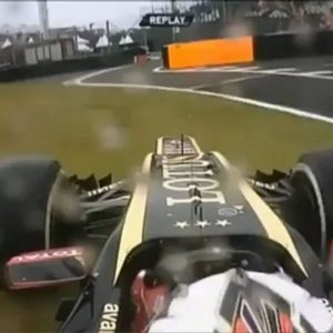 When Kimi Raikkonen went off track to take a shortcut at the 2012 Brazillian GP