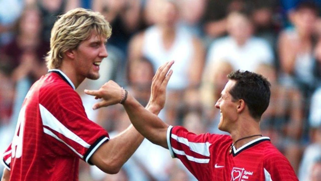 14-time NBA All-Star Dirk Nowitzki paid tribute to Michael Schumacher by organizing football charity match