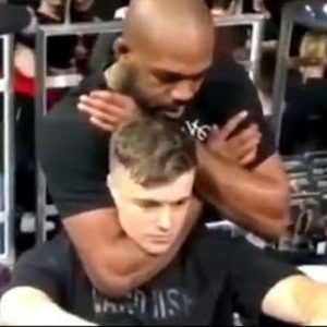 Jon Jones chokes fan
