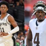 Josh Primo and Deshaun Watson