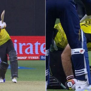 "Is match ka sabse tez gendbaaz": Glenn Maxwell hit sorely on neck by Lahiru Kumara bouncer at Optus Stadium
