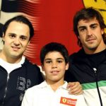 Fernando Alonso raced 11-year-old future teammate Lance Stroll during Ferrari karting championships
