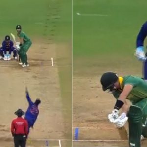 Indian wrist spinner Kuldeep Yadav bowled a brilliant delivery to dismiss Aiden Markram in his very first over.