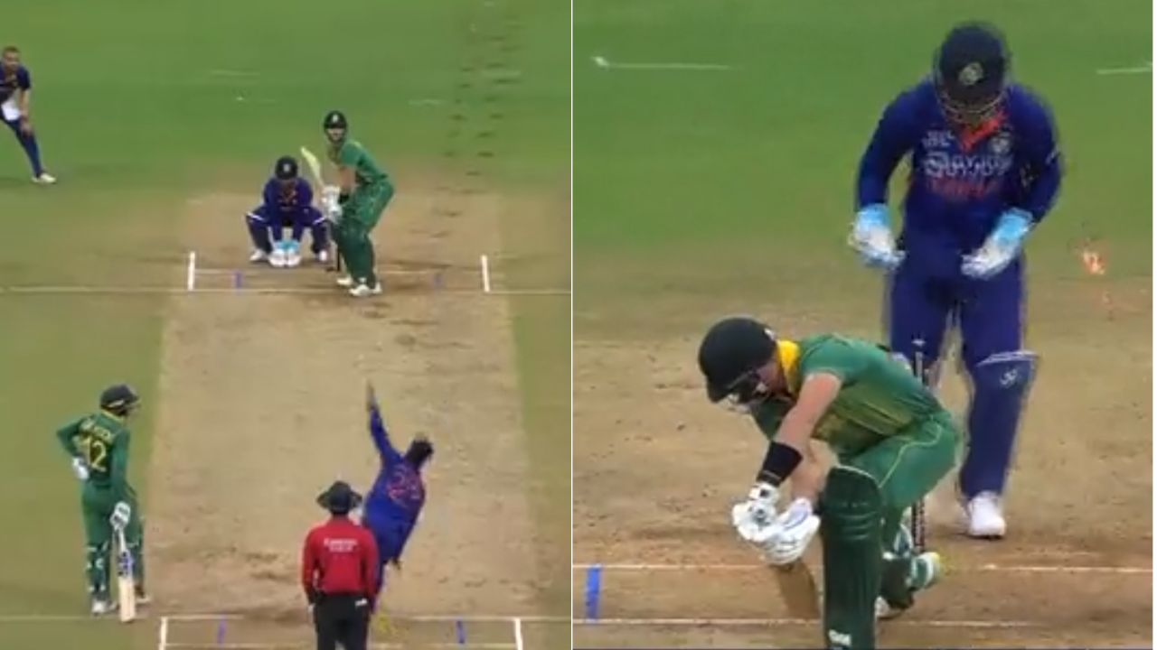 Indian wrist spinner Kuldeep Yadav bowled a brilliant delivery to dismiss Aiden Markram in his very first over.