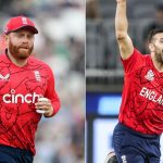 Jonny Bairstow reacted to Mark Wood shouting Alan Shearer's name while kicking the ball against Afghanistan in T20 World Cup.