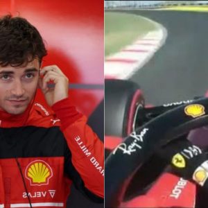 When Charles Leclerc drove flat-out through 130R at 300Km/H with just One hand