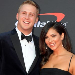Jared Goff and Christen Harper