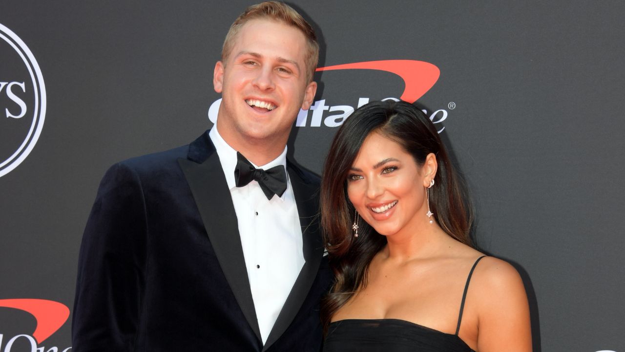 Jared Goff and Christen Harper