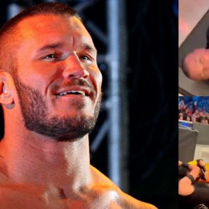 Randy Orton talks to a fan