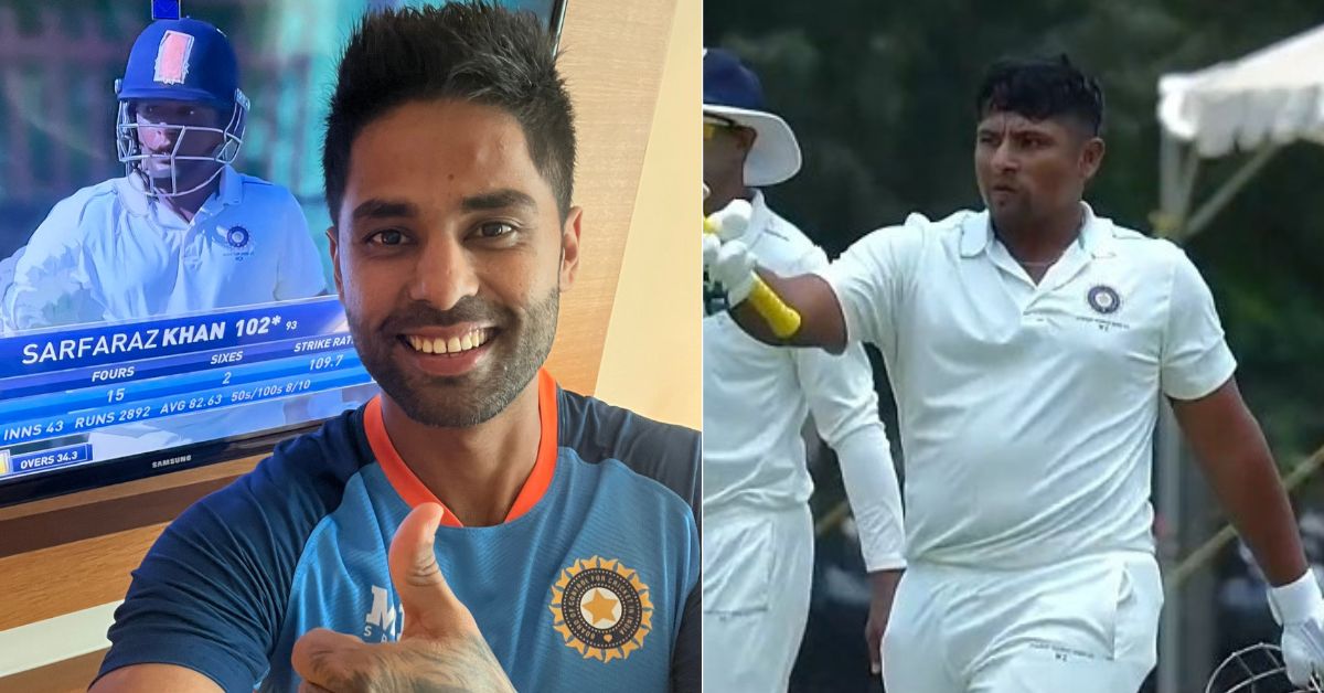 Sarfaraz Khan scored a brilliant century in the Irani Cup 2022 and Suryakumar Yadav has applauded his performance.