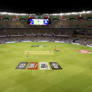 Perth Cricket Ground T20 records highest score in T20: Highest successful T20 run chase at Optus Stadium
