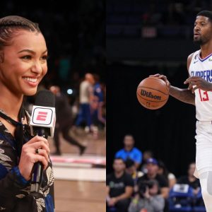 "Malika Andrews Was Cheesing Hard for That Paul George Hug": NBA Twitter Goes After ESPN Reporter's Desperate Attempt for a Hug