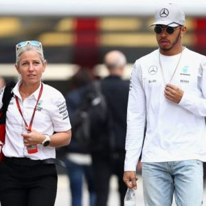 "That wouldn't be me doing my $113,000 job!": Lewis Hamilton's assistant Angela Cullen refuses to let him carry his own bags
