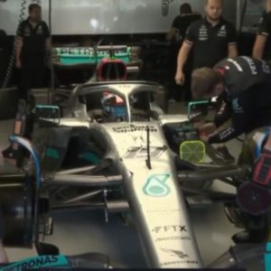 Watch: Mercedes' mechanic breaks $300,000 part of George Russell's W13