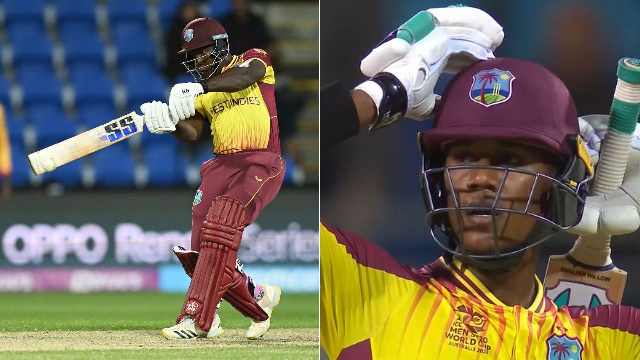 "104 metre into the night sky": Rovman Powell monster six off Blessing Muzarabani flabbergasts Akeal Hosein in Hobart T20I