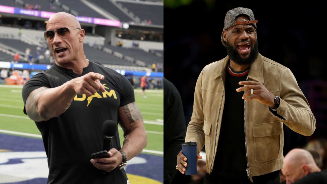 When $800 Million Man Dwayne Johnson's "high-school" Doppelgänger Stalked LeBron James