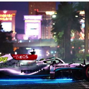 "Surprised to see so many people around the track": 7-time World Champion Lewis Hamilton dazzles fans with donuts during Las Vegas GP launch party