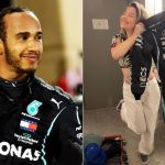 Brazilian couple who celebrated Lewis Hamilton's 2021 win during their wedding with a 'Shoey', receive a special gift from the driver