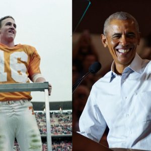 Peyton Manning and Barack Obama