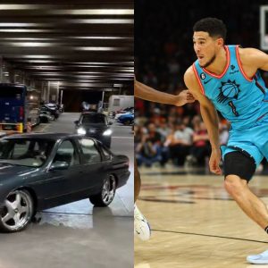 Devin Booker brings out a $22,500 classic car before Facing Anthony Davis and the Lakers