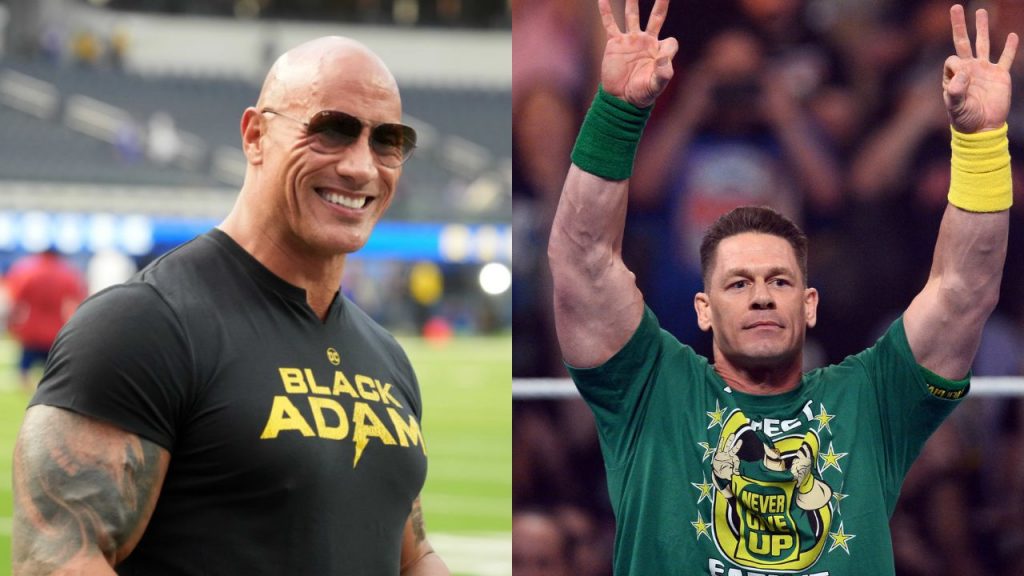 John Cena The Rock WrestleMania