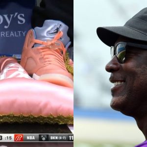 DJ Khaled Puts His $225 Air Jordan 5s On a Pillow, Courtside, and Michael Jordan Would Be Proud!