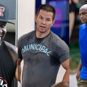 Shaquille O’Neal Bets $5000 on Mark Wahlberg Scoring a 3-pointer Before Charles Barkley