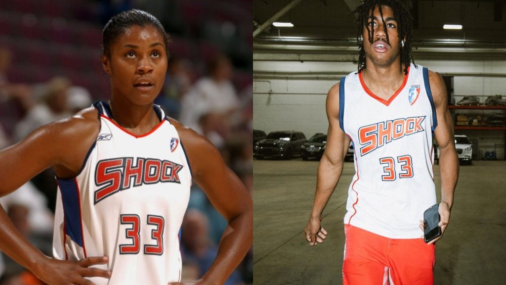 WATCH: Jaden Ivey Rocks the Detroit Shocks Jersey of His Mother, Niele Ivey